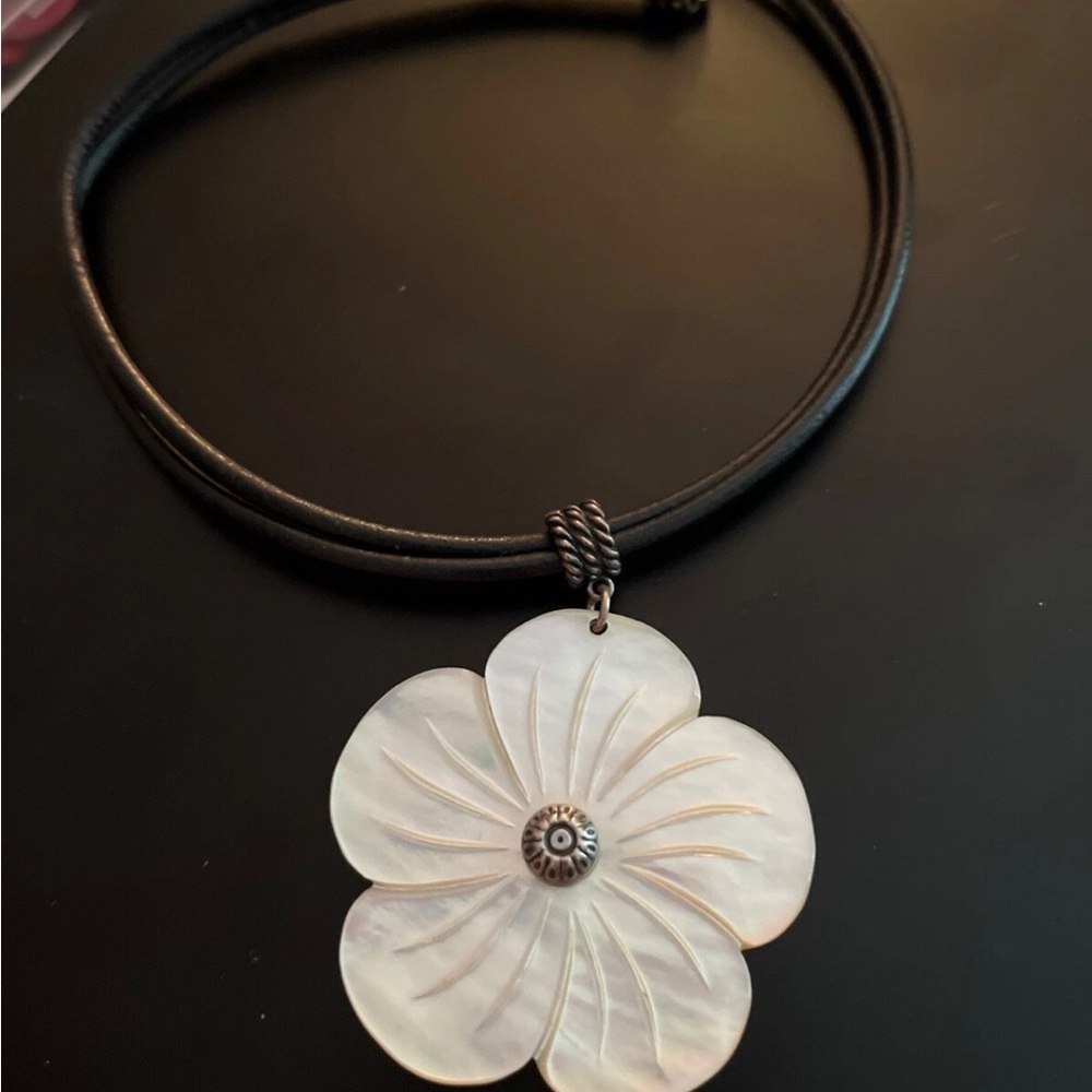 Carolyn Pollack Sterling Silver 925 Pink Mother of Pearl Necklace 18-inches HL06